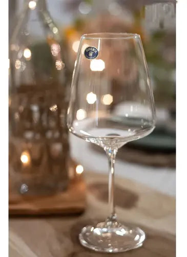 Copas Vino Crystal Bohemia Corvus Degustación 570ml Set X 6