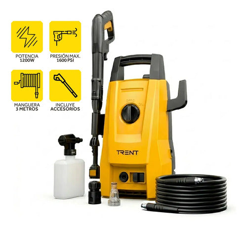 Hidrolavadora Electrica Alta Presion Trent Hlt203 1600 Psi 1