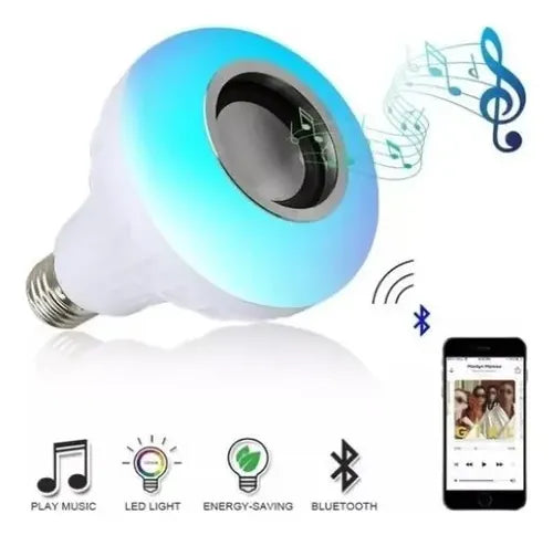 Ampolleta Led Rgb Parlante Bluetooth 12w Multicolor