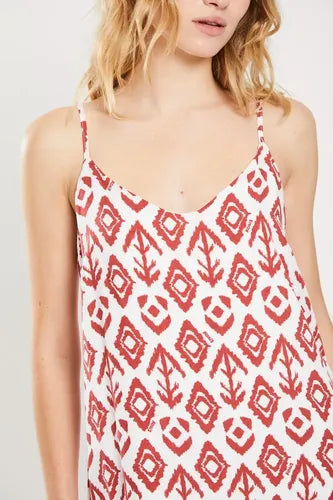 Vestido Corto Musculosa De Fibrana Verano Fresco Koxis Mujer