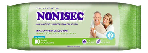 Toallitas Húmedas Nonisec para Adultos con Aloe Vera X 60 · 5509 · foto 01