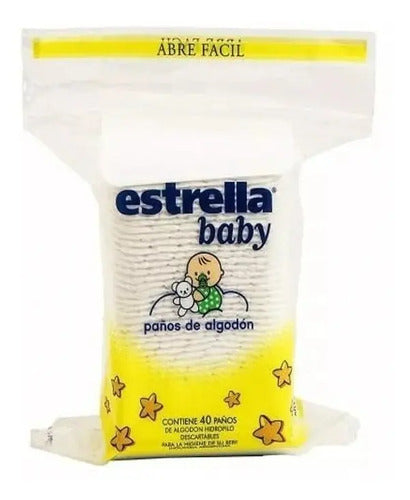 Paños De Algodon Estrella Baby X 40 U