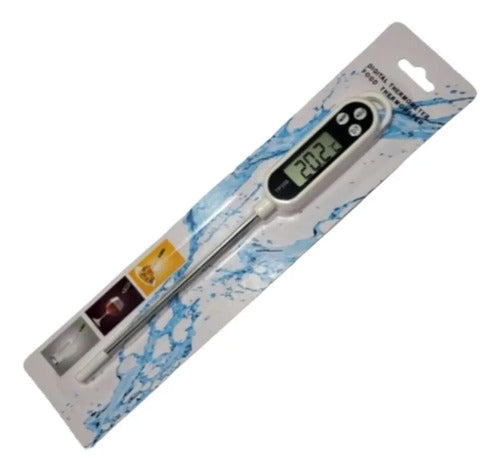 Termometro De Cocina Digital Medidor Bebidas Carne -50º+300 Color Blanco
