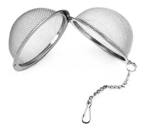 Infusor Té Con Cadena Bola Acero Inoxidable Mandarin