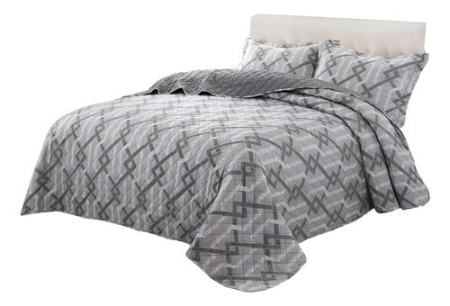 Cover Quilt Queen Y 2 Plaza Y Media Importado Con Fundas