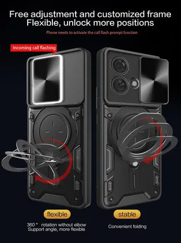Funda Y Film Camshield Pro Note 13 4g Negro