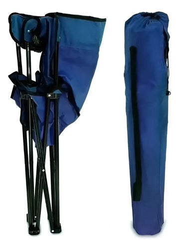Silla Director Iael Camping con Apoyabrazos y Porta Vaso Rojo · 16936 · foto 03