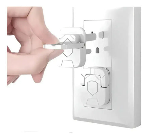 Tapa Enchufe con Manija Protector para Bebé x6 Blanco · 16598 · foto 04