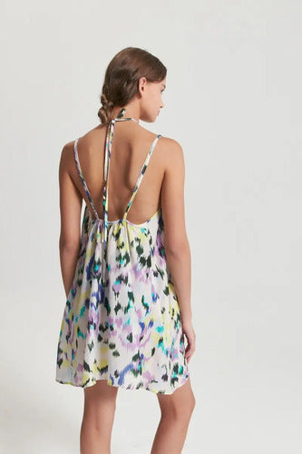 Vestido Tilo Estampado De Mujer Maria Cher Cupro Estampado