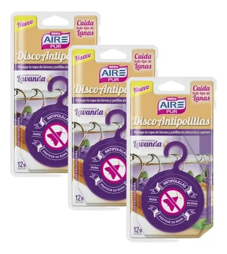 Disco Antipolillas Percha Lavanda Air Pur Pack x 3 · 16027 · foto 01