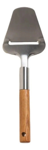 Cortador De Queso Premium Acacia Color Plateado