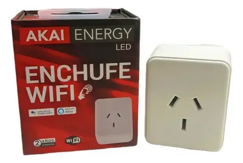 Enchufe Inteligente WiFi Akai 10A 220V Compatible con Alexa y Google Blanco · 15978 · foto 01