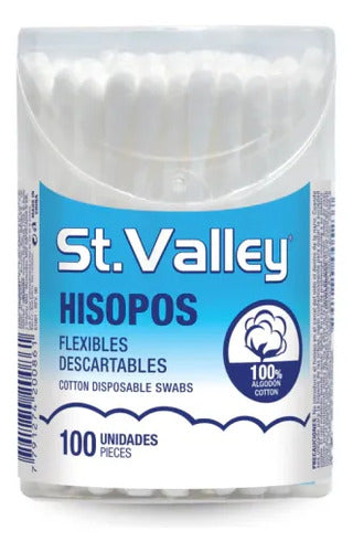 Hisopos De Algodón Tubo 100u St Valley