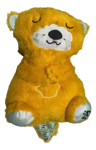 Peluche de Apego Nutria con Luz Sonido y Respiración Bebé Amarillo 25cm · 16777 · foto 01
