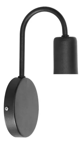 Lampara Aplique Pared Minimalista Apto Led Negro
