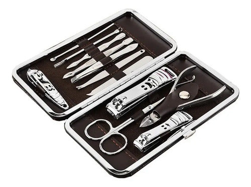 Set Manicura Pedicura 12 Piezas De Acero Inoxidable En Estuche · 17842 · foto 04