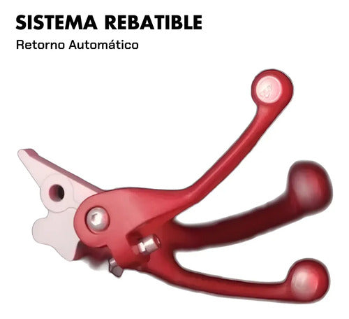Manijas Rebatibles Wirtz Flex Rojo