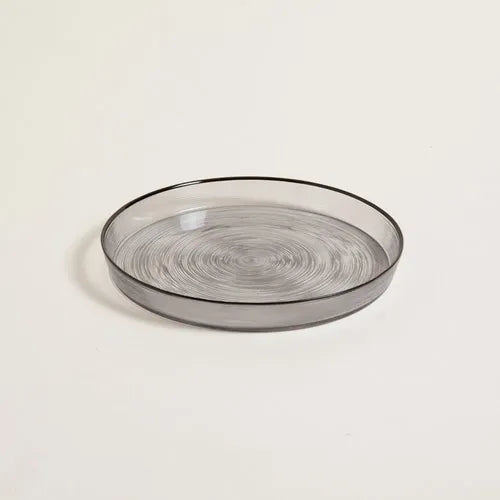 Bandeja De Cocina De Vidrio Ares 690 Ml De 21cm Esfumado