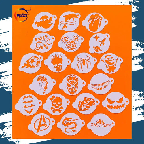 Stencil Sk26 20 Plantillas De 6 Cm