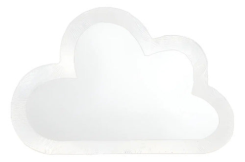 Espejo Decorativo Nube Blanco Simplicity Para Pared Infantil 29.5x19cm