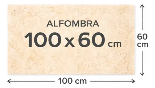 Alfombra Fimeli 100x60cm Pelo Largo Pelu