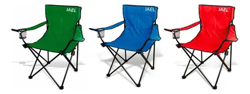 Silla Director Iael Camping con Apoyabrazos y Porta Vaso Rojo · 16936 · foto 02
