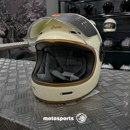 Casco Moto Origine Vega Vintage Cream Talle L