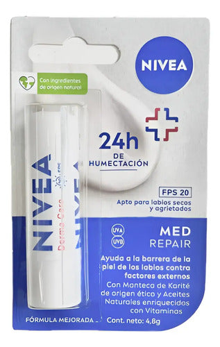 Protector Labial Humectante Nivea Derma Care Fps20 4.8g · 17681 · foto 01