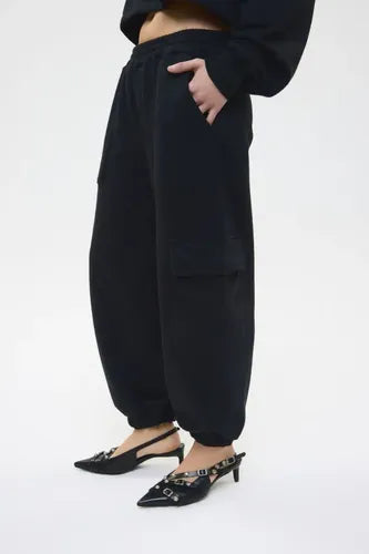 Pantalon Jogger Pop Negro Chermix De Mujer Algodón Negro 1