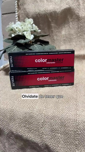 Tintura Crema Fidelite Colormaster 6.0 Rubio Oscuro Intenso 7.1 Rubio Ceniza