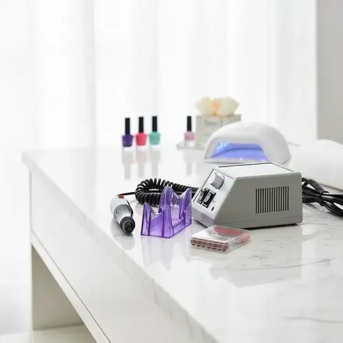 Set Torno Uñas Manicuria Profesional Esculpidas Gel Uv Manos