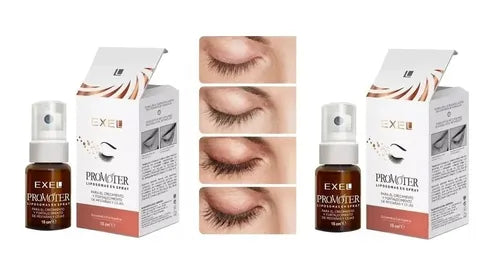 2 Exel Promoter Suero Crecimiento de Pestañas y Cejas Natural Liposomas en Spray Vitaminas a E C B3 Niacinamida Pantenol y Biotina Vegano sin Bimatoprost No Lashs · 17282 · foto 01