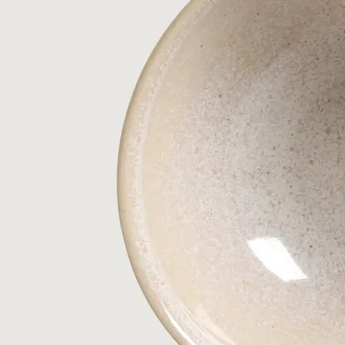 Set X6 Bowls Cerámica De Gres Color Crema/beige | 360ml