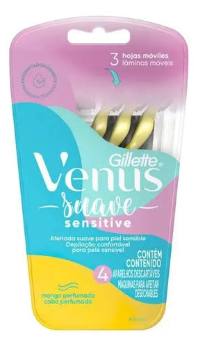 Venus Suave Sensitive Máquinas Afeitar Desechables Skin 4