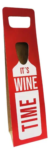 Bolsas Vino Soporte 10u Rojo