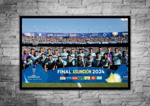 Cuadro Decorativo Racing Campeón Copa Sudamericana 2024
