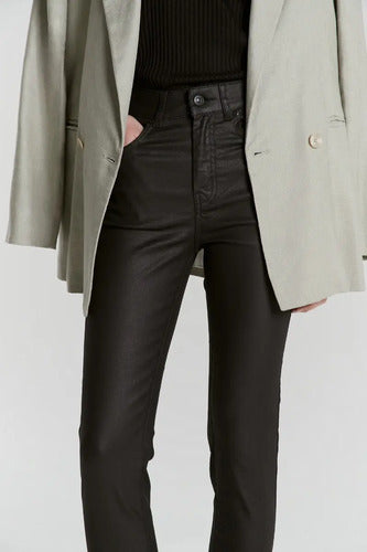 Jean Skinny Al Cuerpo Lupe Negro Mujer Maria Cher Algodón