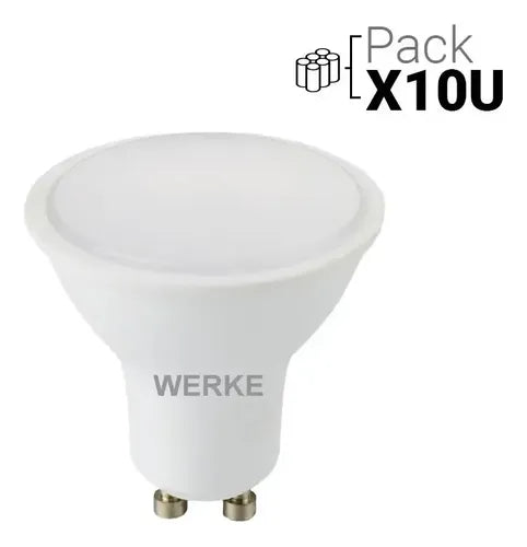 Lampara Led Gu10 6-7 W Pack X10u Blanco