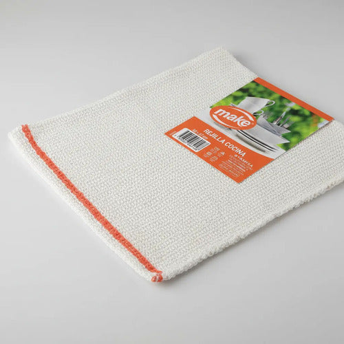 Rejilla Algodón Cocina Make Secado Rápido Blanco 32x37 Cm