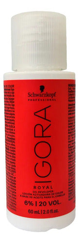 Ox Loção Ativadora Schwarzkopf Igora Royal 20 Volumes 60ml Sin Tono