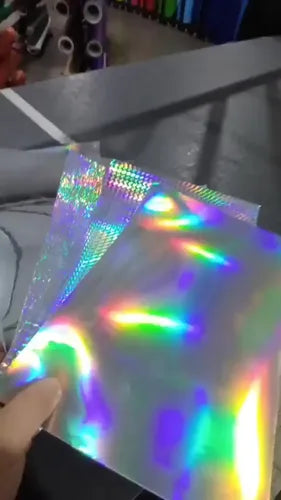 Vinilo Holográfico Dx Sublimable A4 X10u Tornasolado