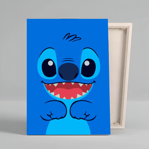 Cuadro Decorativo 30x40 Stitch Azul 1u Stitch Azul
