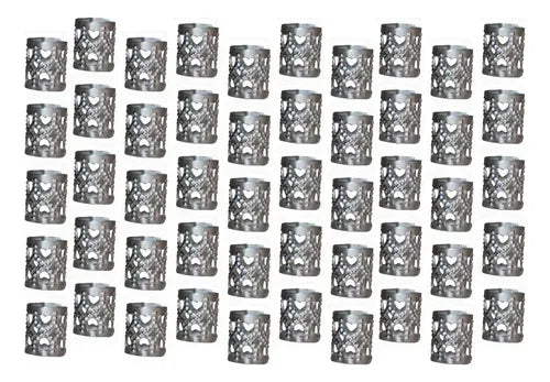 Anillos Para Trenzas 800u Plateado