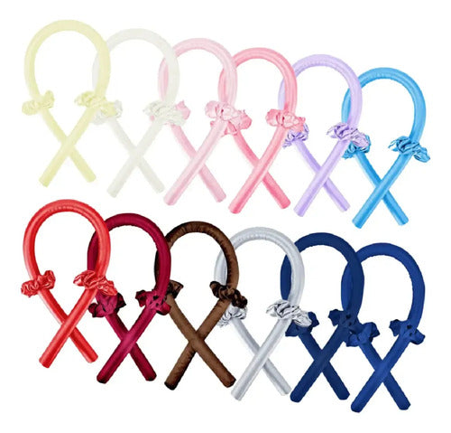 Banda Rizadora Jessamy sin Calor con 2 Scrunchies de Raso Antifrizz Blanco · 17130 · foto 05