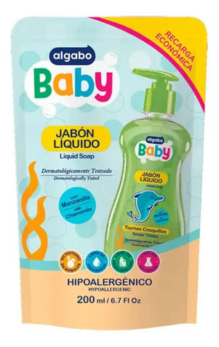 Jabón Líquido Algabo Manzanila para Bebes Repuesto 200 Ml · 1246 · foto 01