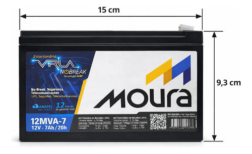 Batería Moura Mva 7ah 12v