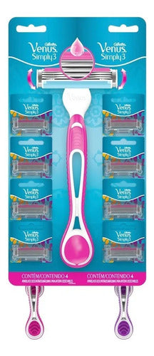 Máquina Para Afeitar Gillette Venus Simply3 Descartable 8 U · 15723 · foto 01