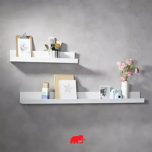 Estante Para Cuadro Blanco Fotos Libros Repisa Flotante 80cm