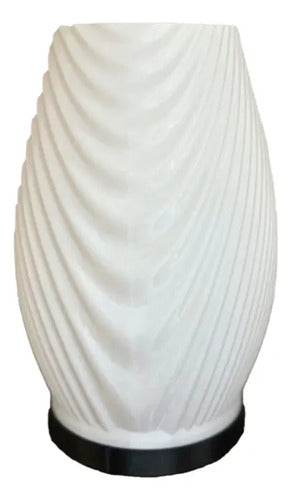 Lampara Velador Dekia Ovidia Negro/blanco Negro Blanco