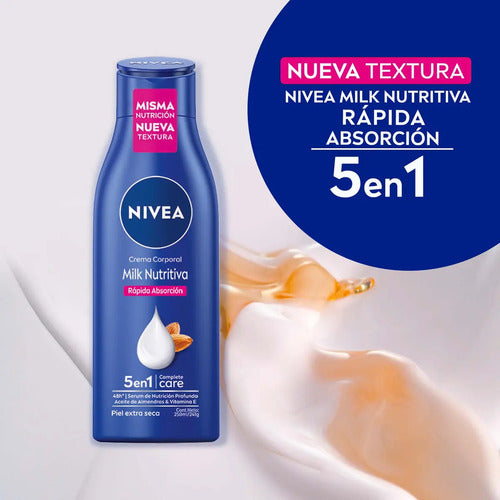 Crema Corporal Nivea Milk Nutritiva 5 en 1 250 Ml · 2042 · foto 03